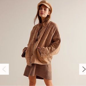 Free People Dolman Quilted Knit Jacket